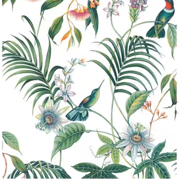 Superfresco Easy Other - New! 1 Roll Adilah White Tropical Floral Wallpaper by Superfresco Easy, 56 sq ft